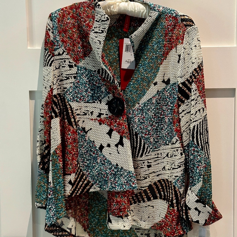 IC BY CONNIE K - OPEN WEAVE UPSCALE SWEATER - NWT - SIZE SMALL